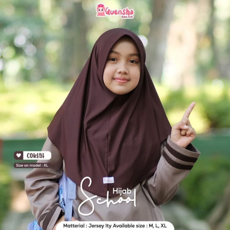 HIJAB SCHOOL QUENSHA | HIJAB JILBAB ANAK SEKOLAH MUSLIMAH