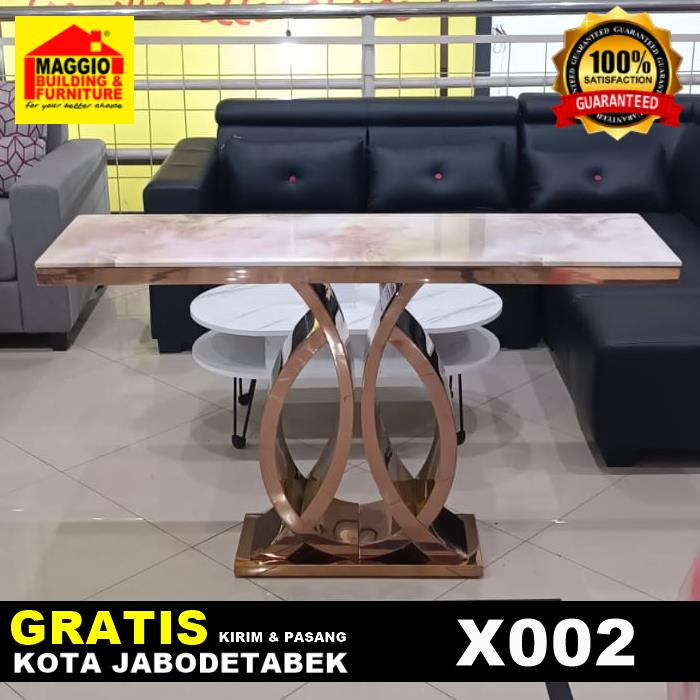 MEJA KONSUL MARMER - MEJA TV MARMER - MEJA PAJANGAN - X SERI - MAGGIO