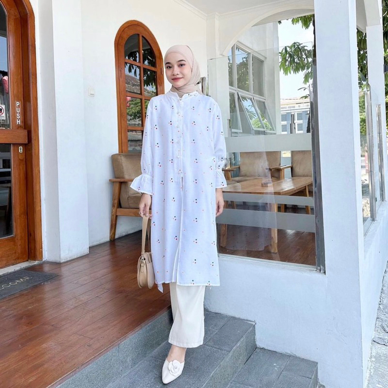 JUMPUTAN TUNIK - TUNIK BATIK JUMPUTAN - BATIK JUMPUTAN RAYON - BATIK BUSUI KERJA - BATIK TUNIK LONG 