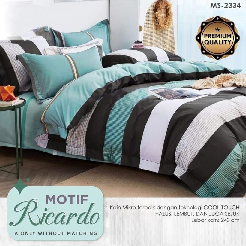 SIMA Sprei Rosella Single Bed Oyasumi Microtex Aesthetic