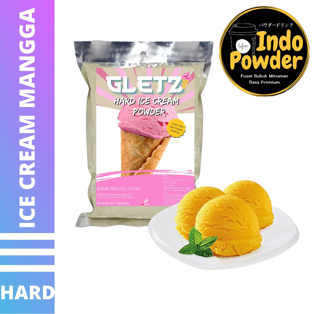 

HARD ICE CREAM MANGGA 1Kg - Bubuk Es Krim MANGGA - Bubuk Es Krim - ICE CREAM Powder 1Kg