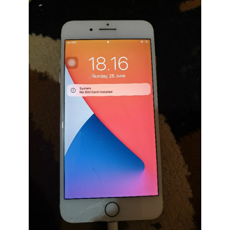 lcd iphone 7+ ori copotan minus retak glas