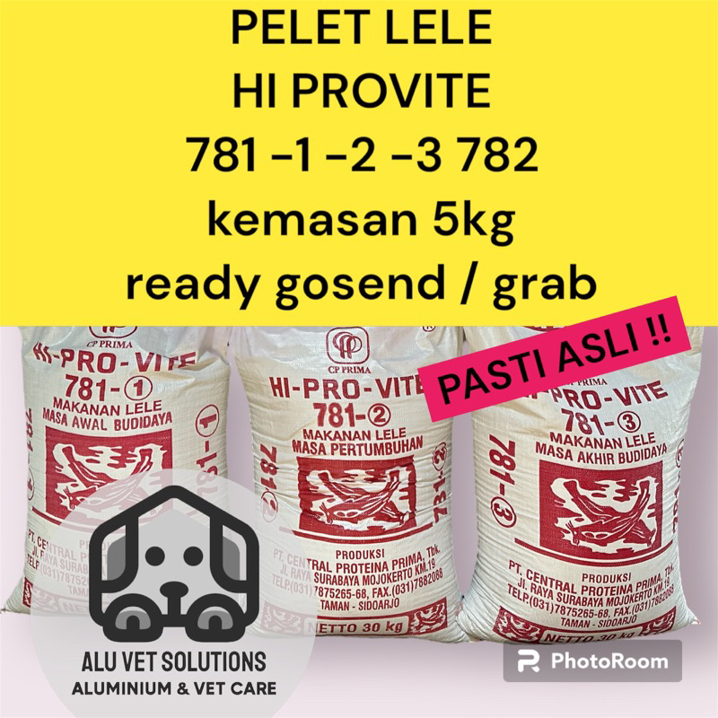 pelet lele 781 hi provite 781 -1 -2 -3 782 -4 protein 31% nila gurame / pointer