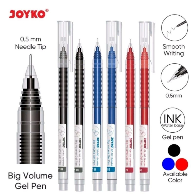 

Bolpen Joyko GP-347 Grandez Gel 0.5mm Gel Pen