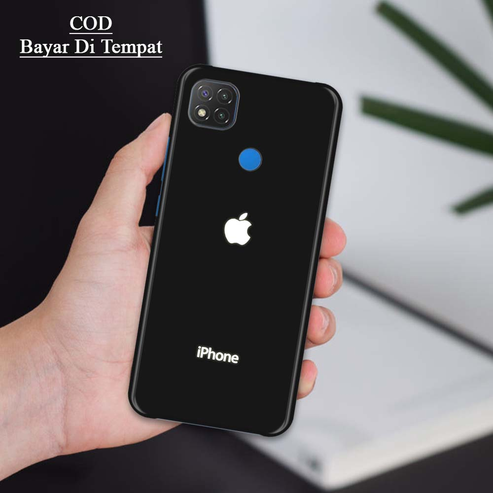 Case Xiaomi Redmi 10C Fashion Case iPhone Series - Softcase Glass Kaca Hardcase Casing Hp Kesing Hp 