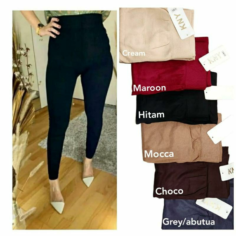 Legging Cewek Dewasa KNY Import Polos Allsize Matahari