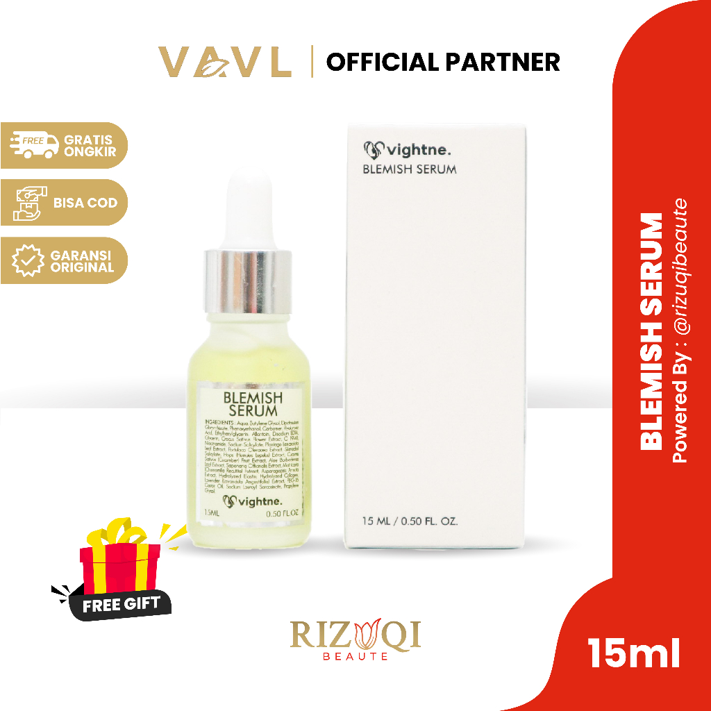 Vavl Beaute - Vightne BLEMISH SERUM 15ml by Vivalentine (Serum Wajah Jerawat/Flek)