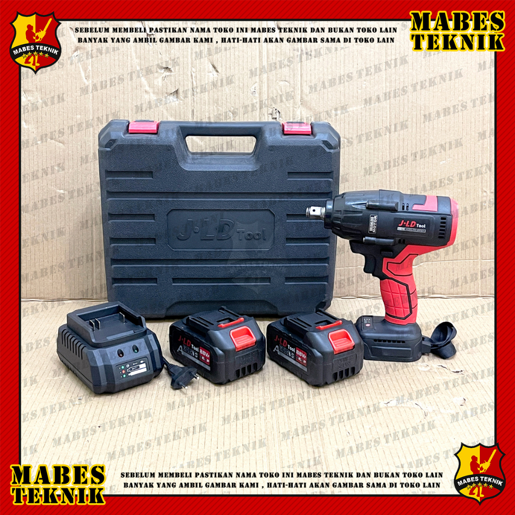 CORLDESS IMPACT WRENCH JLD JV88 550nm-1000nm KOPER 2 BUAH BATERAI 48V