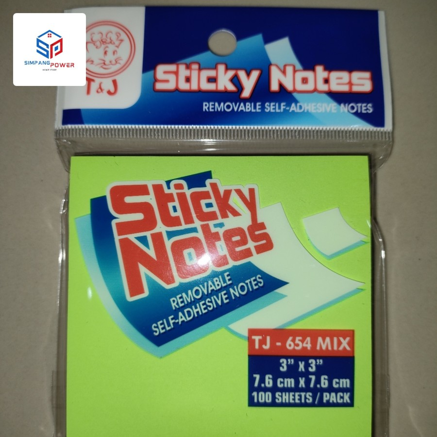 

Sticky Notes Pos It TJ 654 Mix Warna