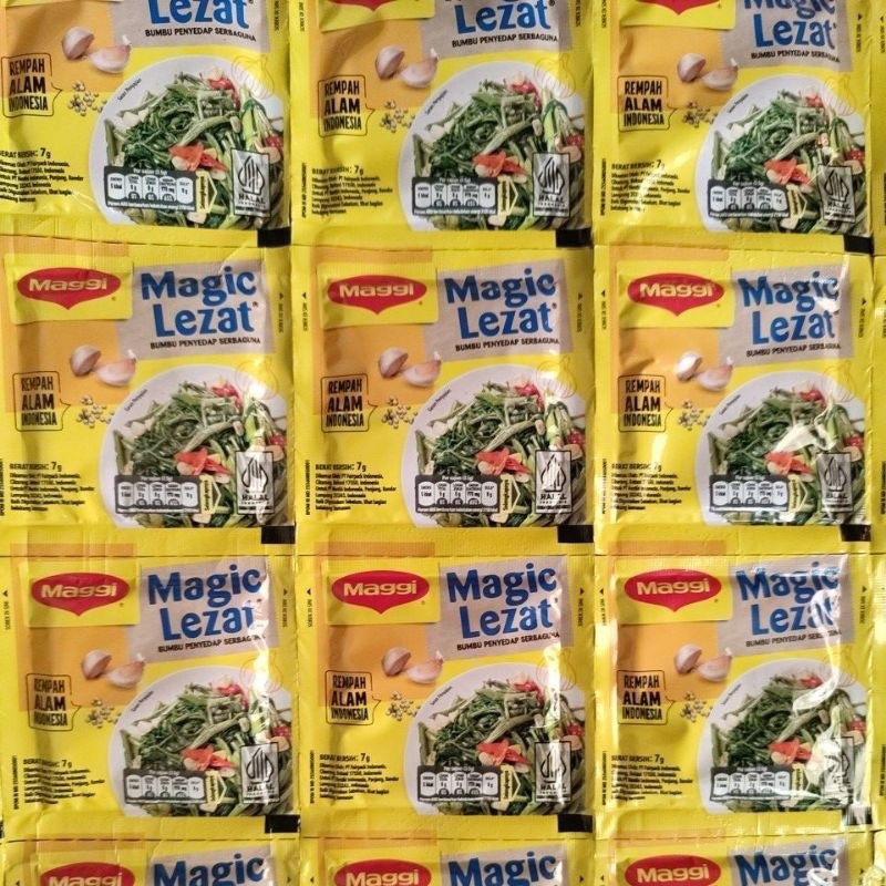 

Magic Lezat 7gr x 12pcs / penyedap rasa Magic lezat / Indofood Magic / Maggi / Penyedap Rasa Maggi