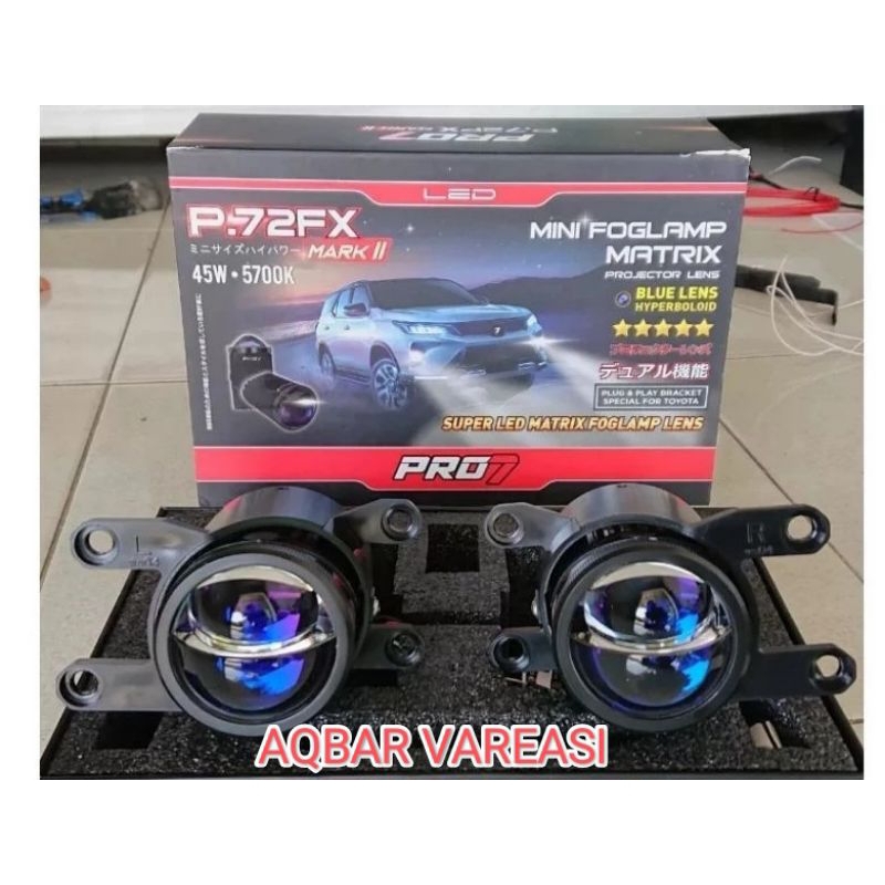 PRO7.P72XF foglamp projie matrix pro7 blue lenz 45wat 2inc