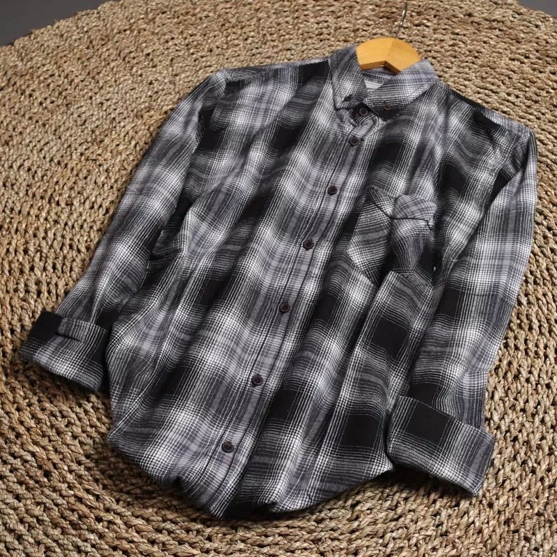 KEMEJA FLANEL IMPORT PRIA DISTRO (ORI) LENGAN PANJANG MOTIF FLANEL KOTAK KOTAK / HEM FLANEL KODE 627