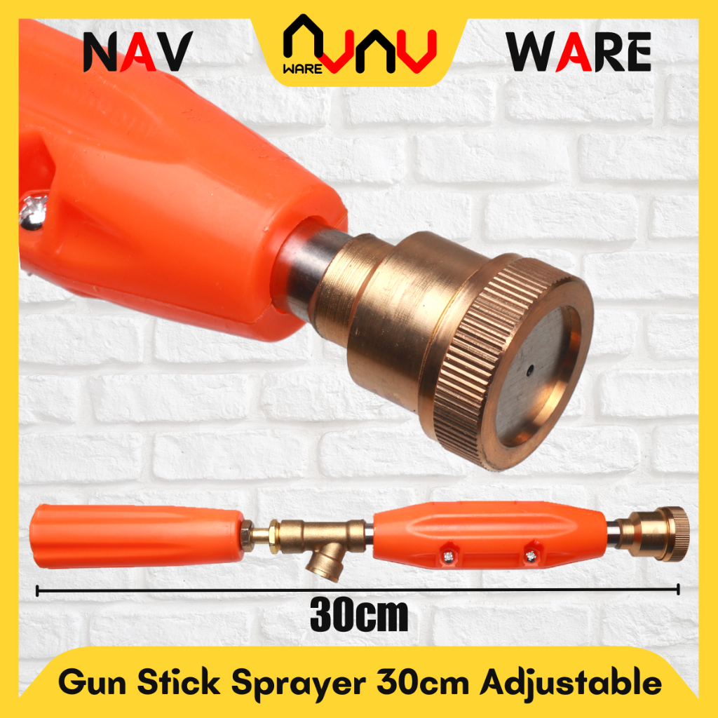 Stick Sprayer Gun 30cm / Stik Pompa Air Jet Steam Model Sanchin / Stik Pompa Air DC 12V Untuk Cuci A