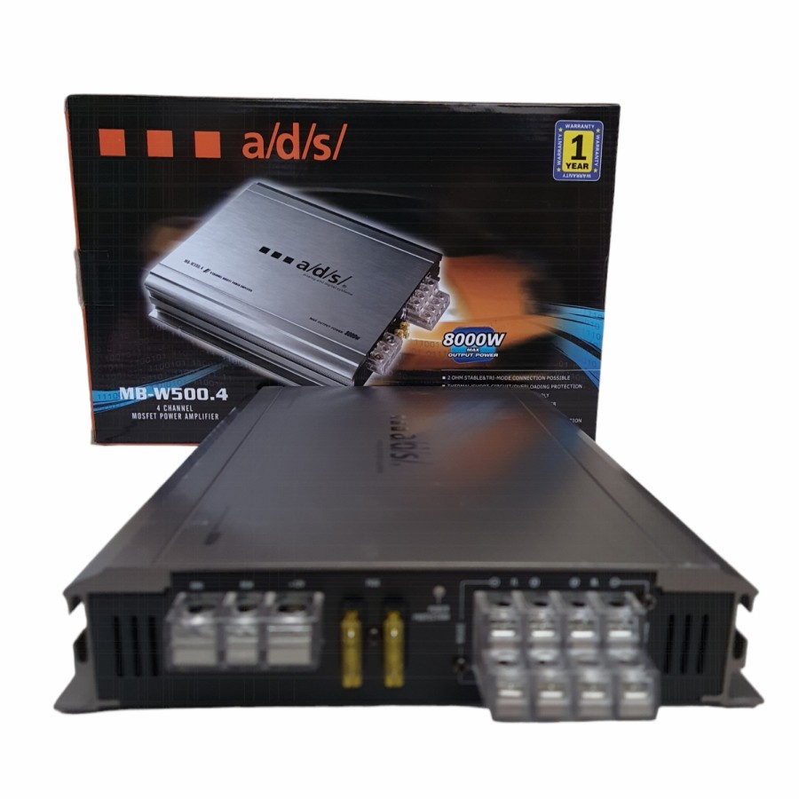 Power amplifier 4 channel ads mb-w500.4 Power Amplifier 4 Channel Audio Mobil Hollywood HW-8000 - 4 