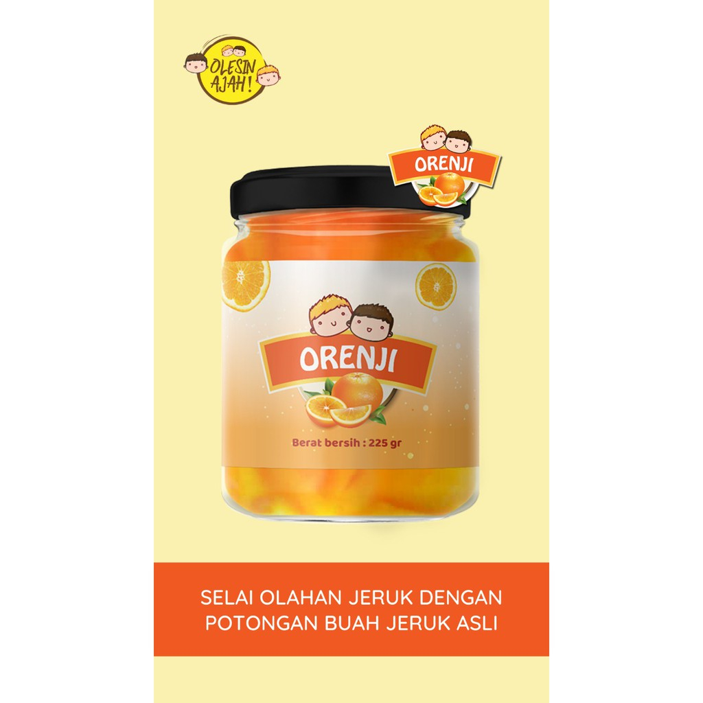 

Selai Orenji 200 Gr Olesin Ajah Homemade
