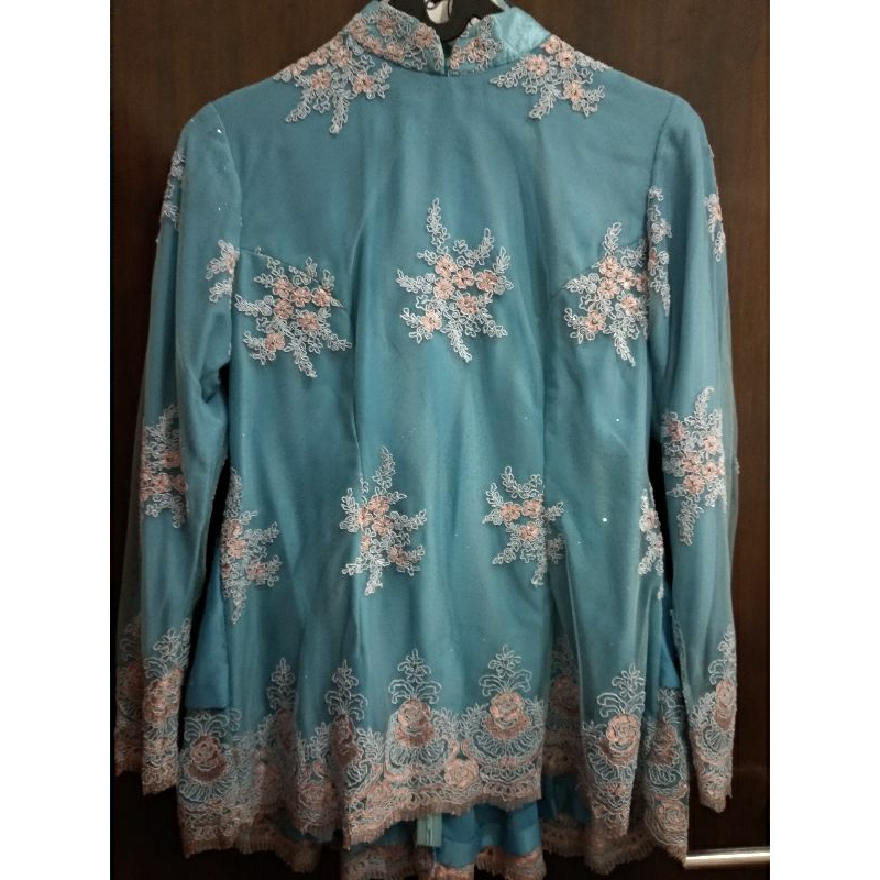 set kebaya biru preloved