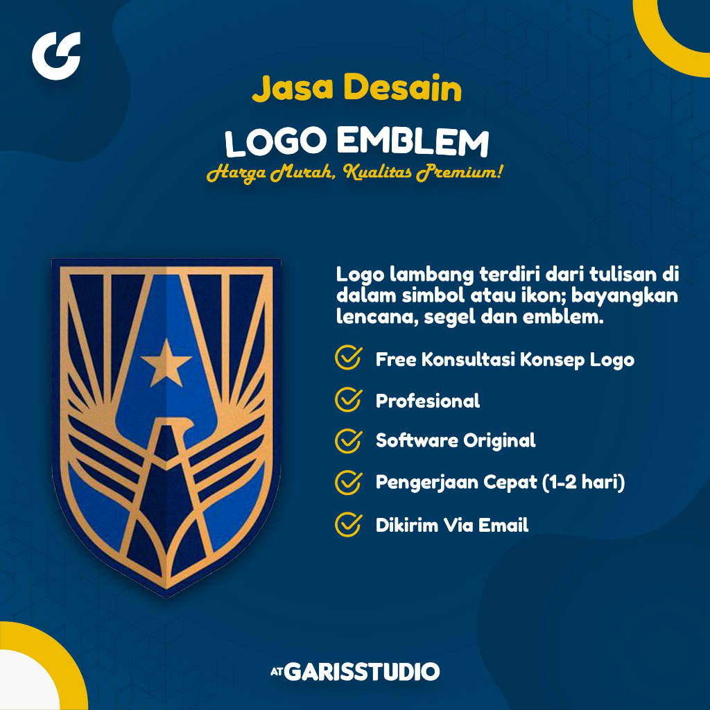 Jasa Desain Logo Profesional | Logo Emblem | Design Logo Premium Untuk Perusahaan, Sekolah dll