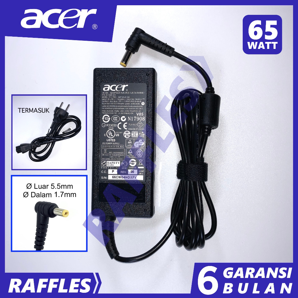 Adaptor Charger Acer Aspire ES1-431 ES1-432 ES1-433 ES1-512