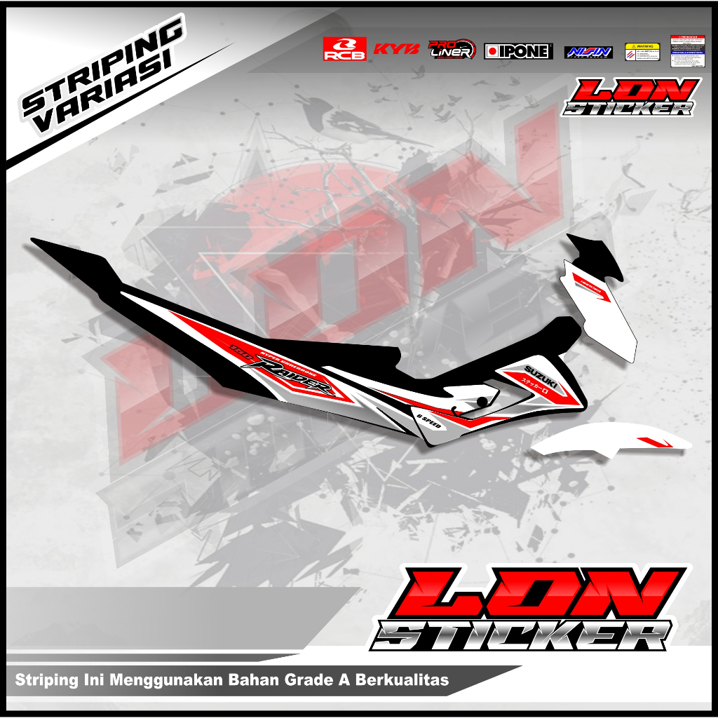 Stiker Motor Striping Satria Fu  (TYPE S)