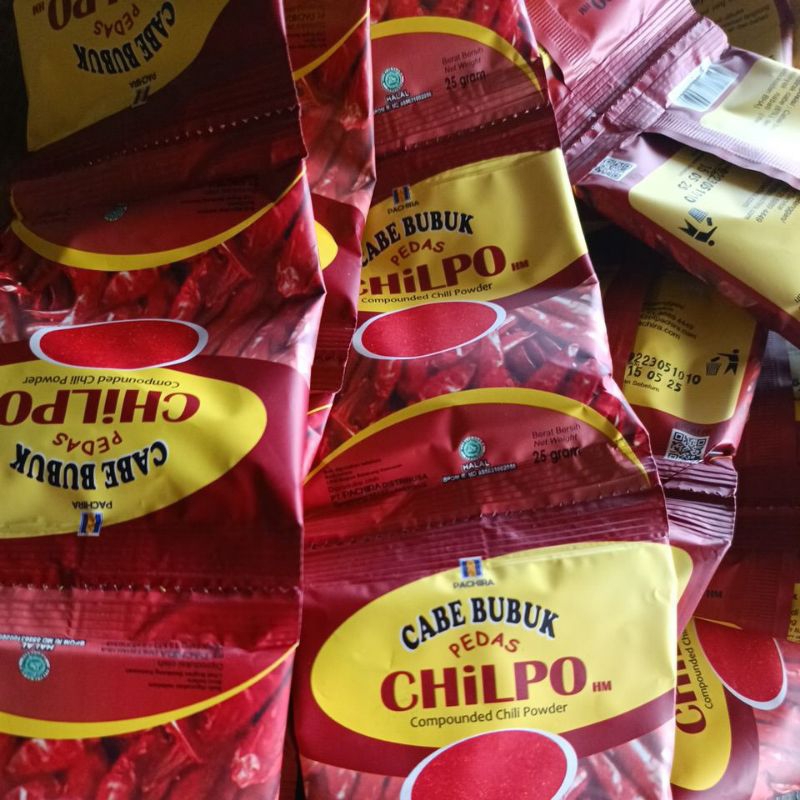 

cabe bubuk pedas chilpo 1 renceng @10sachet