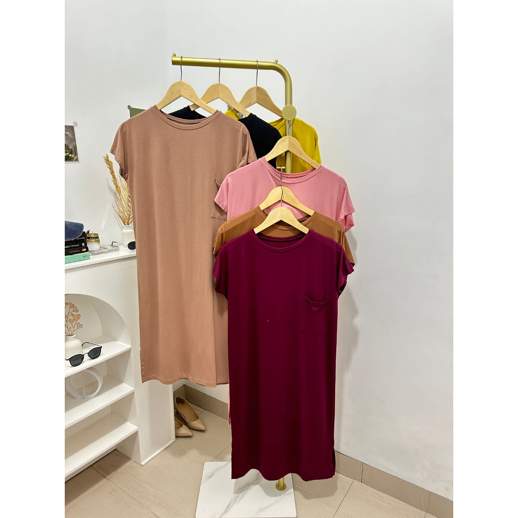 Zello.inc - Lia Dress - Dress Spandex Wanita - Oufit Casual Dress Wanita