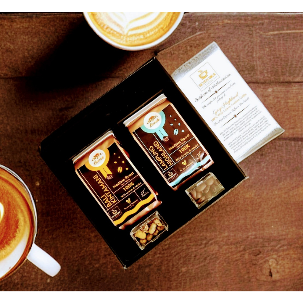 

Pure Wild Luwak Bali Arabica & Lampung Robusta 200 gr (Bean/Ground)