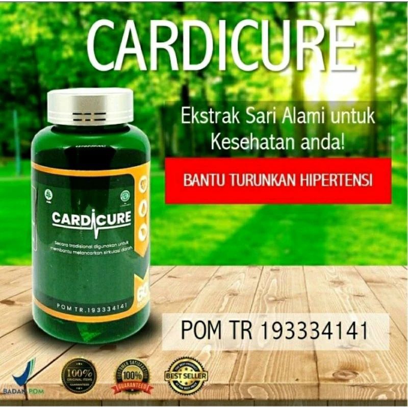 CARDICURE ORIGINAL OBAT KOLESTEROL DAN JANTUNG HERBAL DAN BPOM