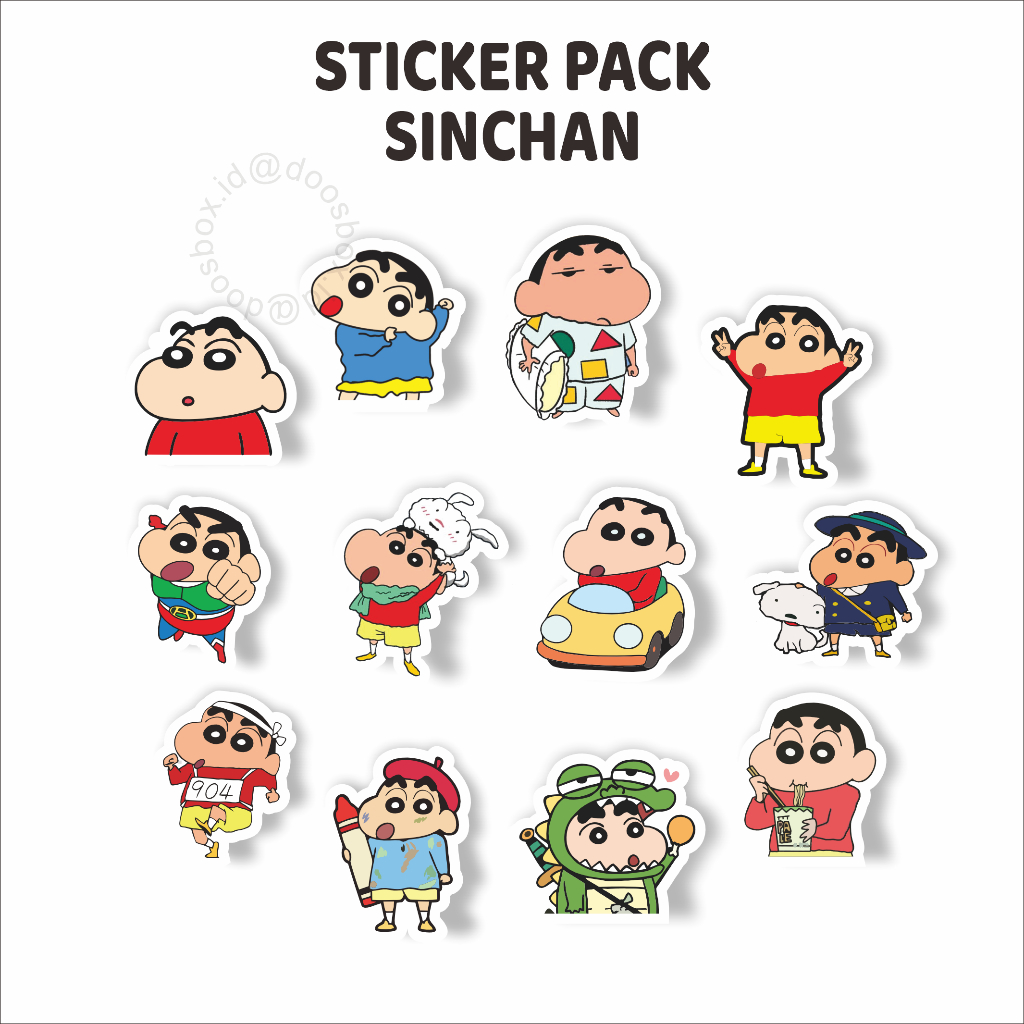 

Stickerpack Sinchan // Sticker Vynil Animasi Laminating