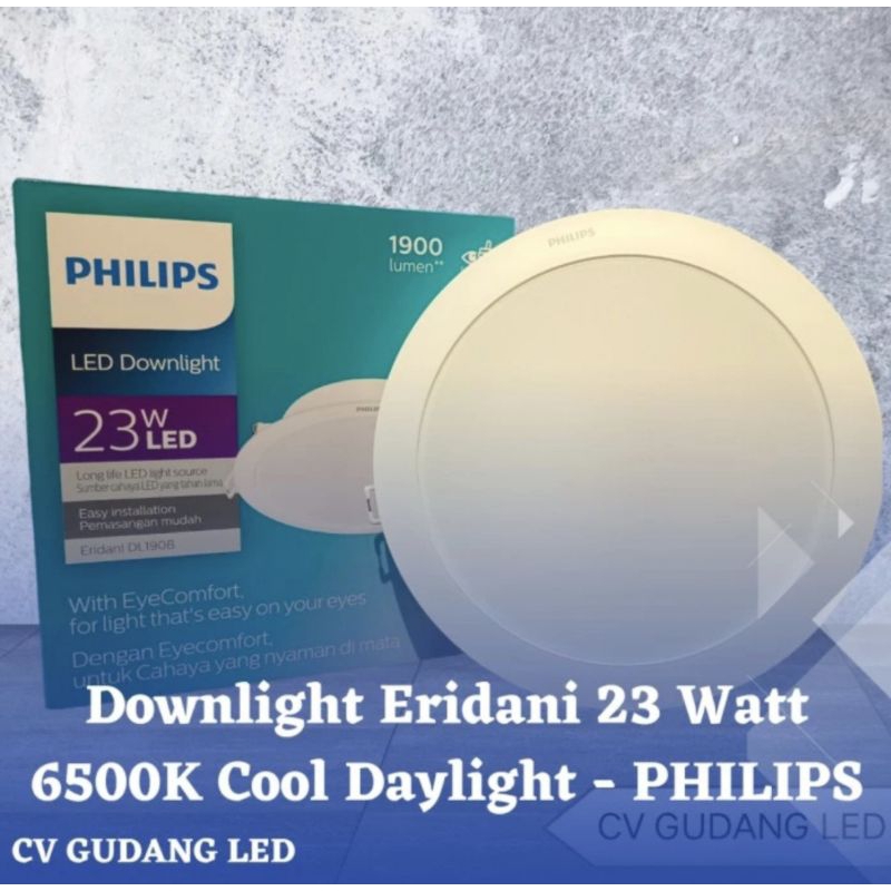 Downlight Eridani 23 Watt 6500K Cool Daylight - PHILIPS