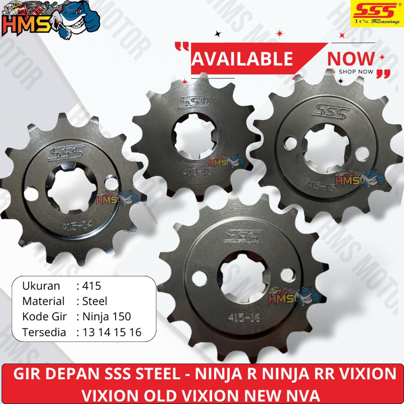GIR GEAR DEPAN SSS 415 TIPIS NINJA RR NINJA R KRR 150 415 SSS TIPIS
