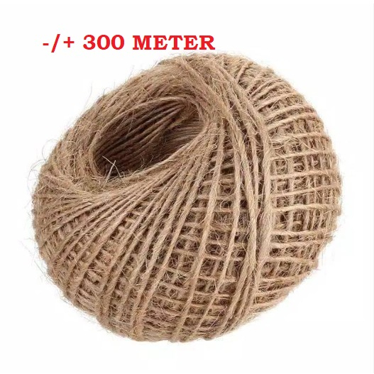 

Tali Rami Halus 3 PLY 300 Meter - Tali Goni Klip kayu - Tali Dekorasi Foto - Tali Kain - Tali Cokelat - Tali Karung
