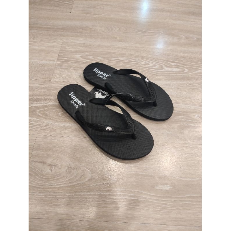Sandal Fipper Comfy Black | Original for Man & Woman, Sandal Jepit, Sandal Pantai, Sandal Rumah