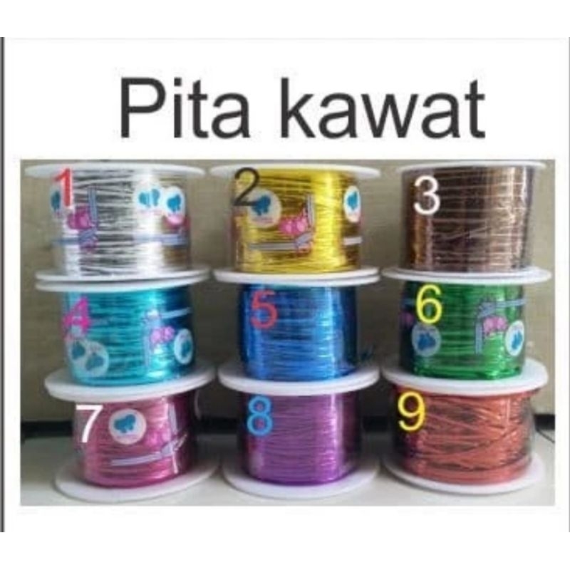 

kawat souvenirr pita metalik
