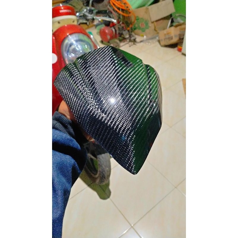 visor carbon infusion vario 125/150 LED ESP carbon keflar