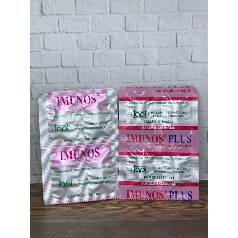Imunos dan Imunos Plus tablet isi 4 tablet