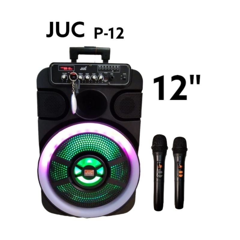 SPEAKER PORTABLE JUC BLUTOOTH 12 INCH KARAOKE JUC WIRELESS MIC