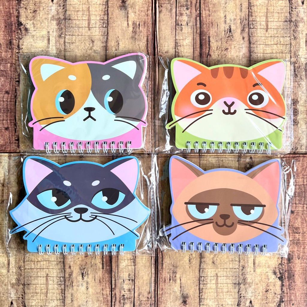 

Memopad Mini Spiral Fancy Cat WB-95420 - Notebook Ring Mini - Buku Spiral - Notes Spiral Kecil
