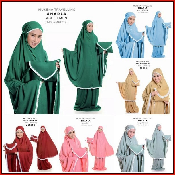 Mukena amplop dewasa renda mukena traveling