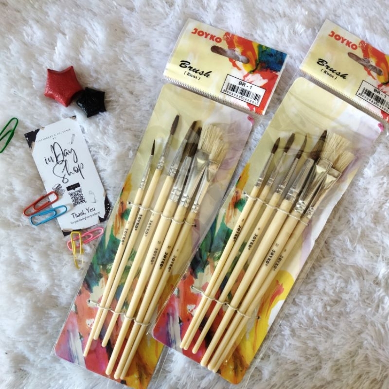 

(6pcs) Kuas Lukis Joyko | INDAY SHOP