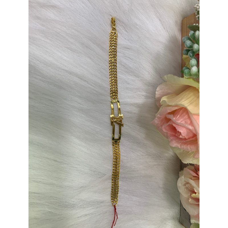 Gelang Rantai Emas 24 Karat Model LV (10 gram)