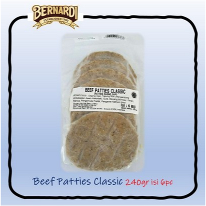 

Beef Patties Classic Bernardi isi 6 pcs 240 Gr