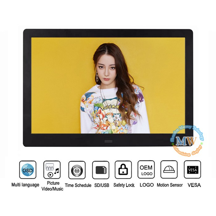 14 INCH DIGITAL PHOTO FRAME VERTICAL DISPLAY DIGITAL PHOTO PICTURE