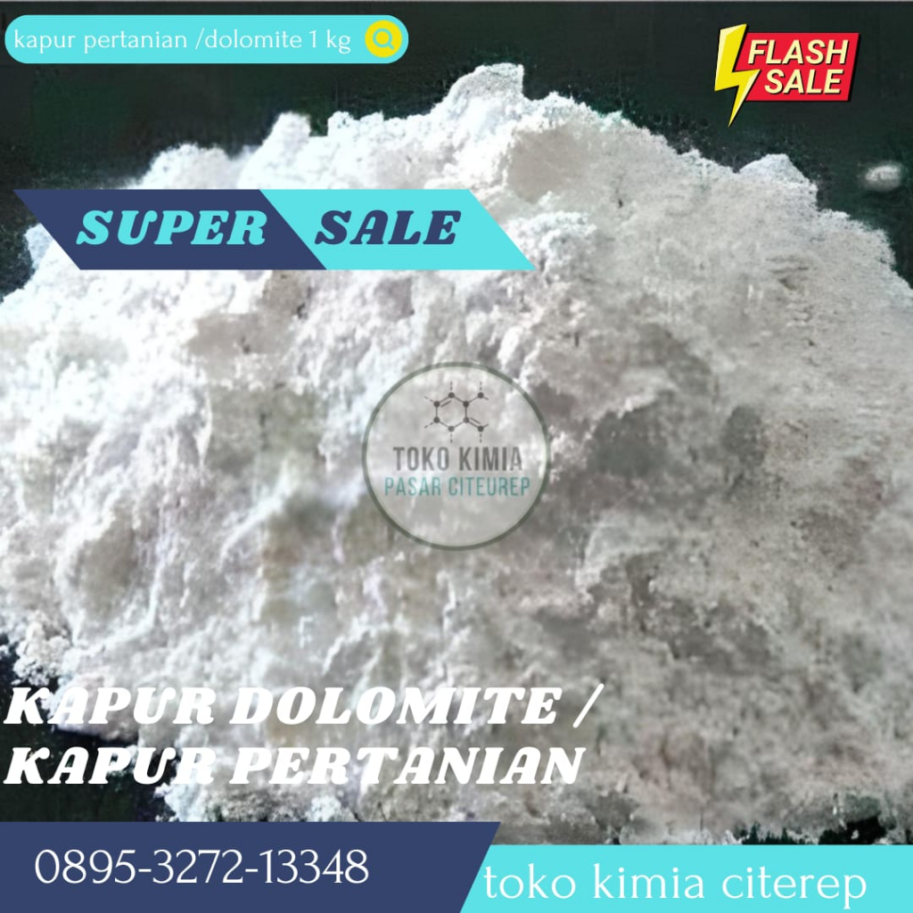 Dolomite 1kg / Kapur Dolomite / Kapur Pertanian / Kapur Dolomite Untuk Pertanian