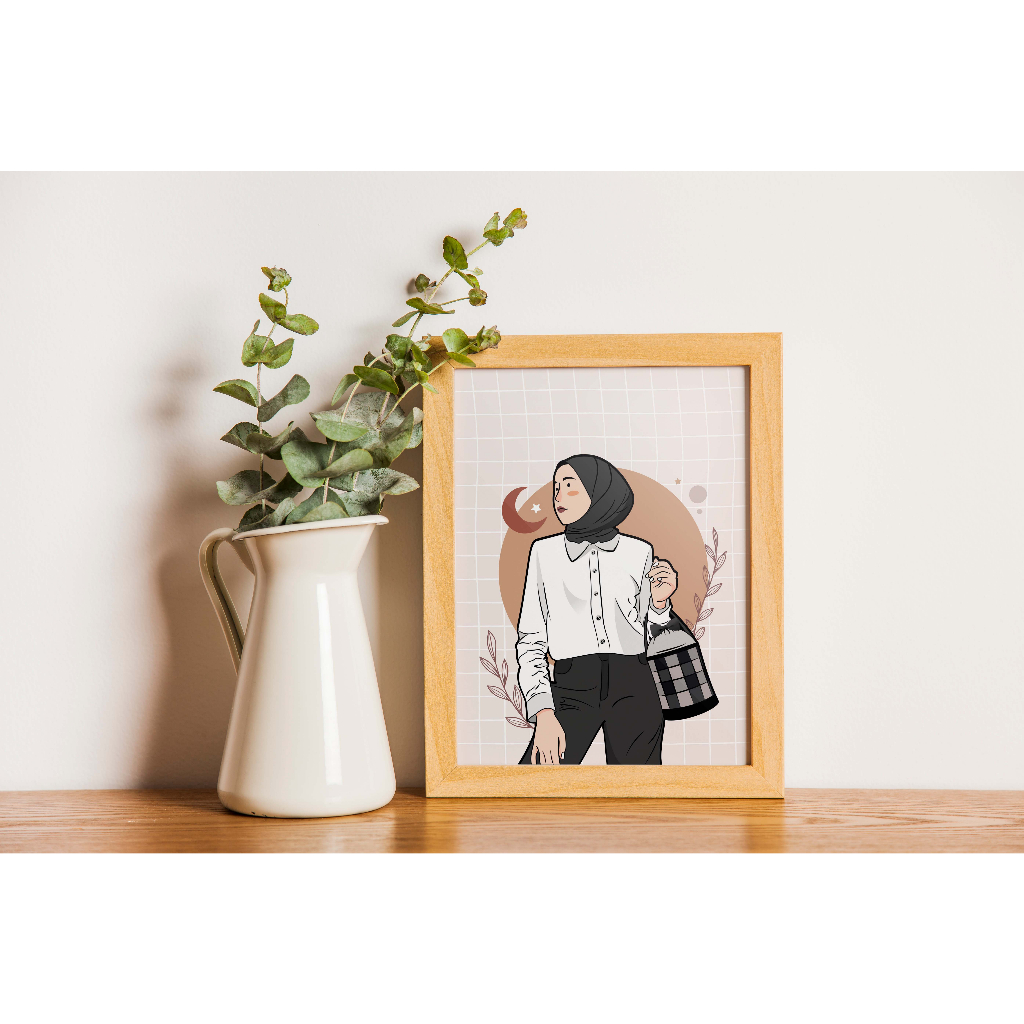 Paket Solo (Frame 2D) | Custom ilustrasi vector art | kado unik | kado ulang tahun | kado wisuda | b