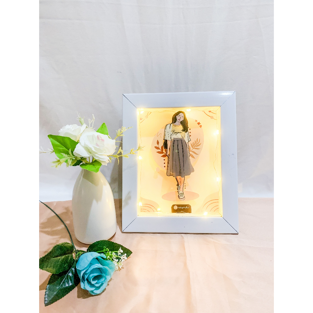 Paket Solo (Frame 3D) | Custom ilustrasi vector art | kado unik | kado ulang tahun | kado wisuda | b