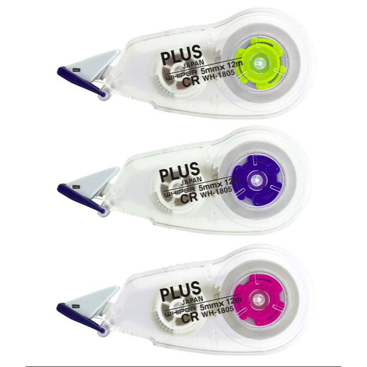 

Correction Tape/ Tipex Kertas Plus WH-1805 AS Warna Ori / Asli