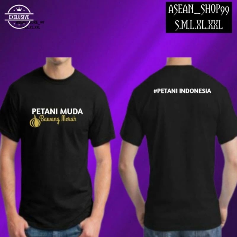kaos baju petani muda bawang merah petani indonesia