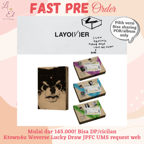 V (BTS) 1st Solo Album - Layover Ktown4u Weverse Lucky Draw LD BTS Japan Official Shop JPFC UMS Shar