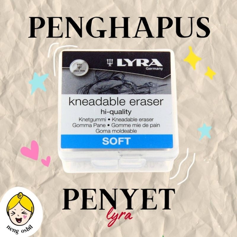 

LYRA Kneadable Eraser Penghapus Penyet Penghapus Bentuk Penghapus Sketsa Penghapus Sketching Penghapus Sketch Penghapus Murah Penghapus Sekolah Stationary Anak Kuliah Alat Tulis Kuliah