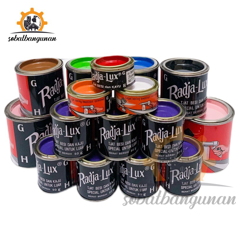 CAT KAYU DAN BESI RADJA LUX 50GR / CAT RADJA LUX 50GR